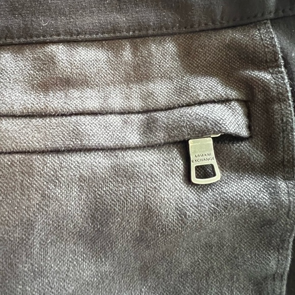 Armani Exchange pants black Small stretch 2 pockets with zippers - Picture 5 of 7